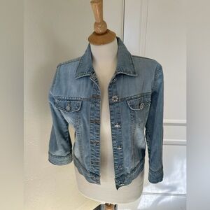 Youngique Medium Cropped Denim Jacket | Y2K Coastal Casual Layer